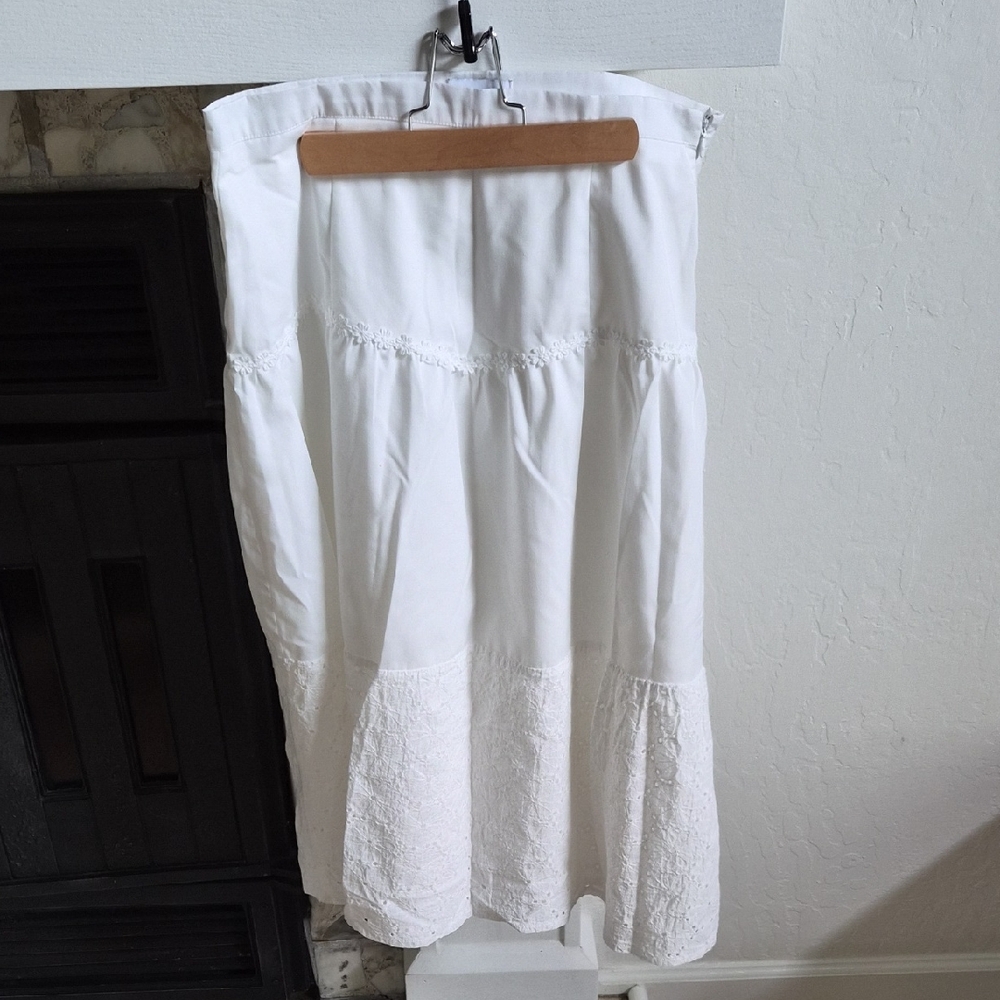 Pomelo White A-Line Skirt